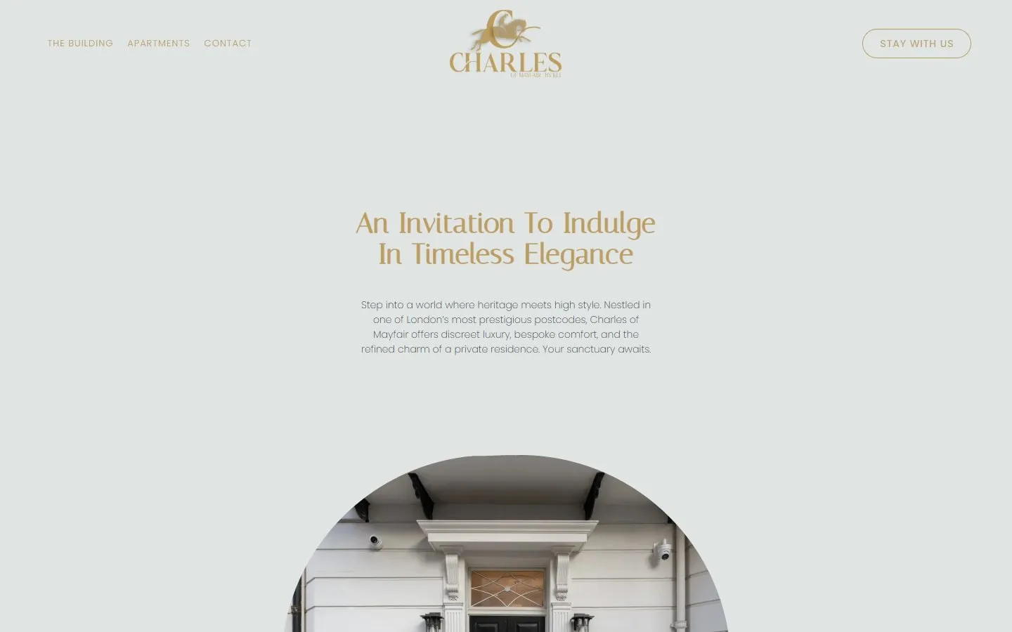 Charles of Mayfair — desktop view